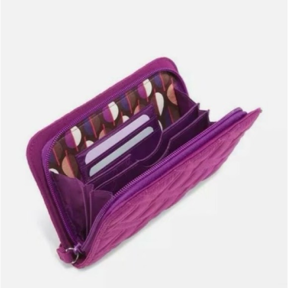 Vera Bradley Wristlet-Plum - Picture 3 of 4